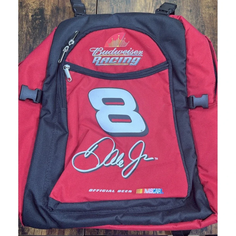 New Vintage Dale Earnhardt Jr NASCAR Cooler Insulated Backpack Expandable
